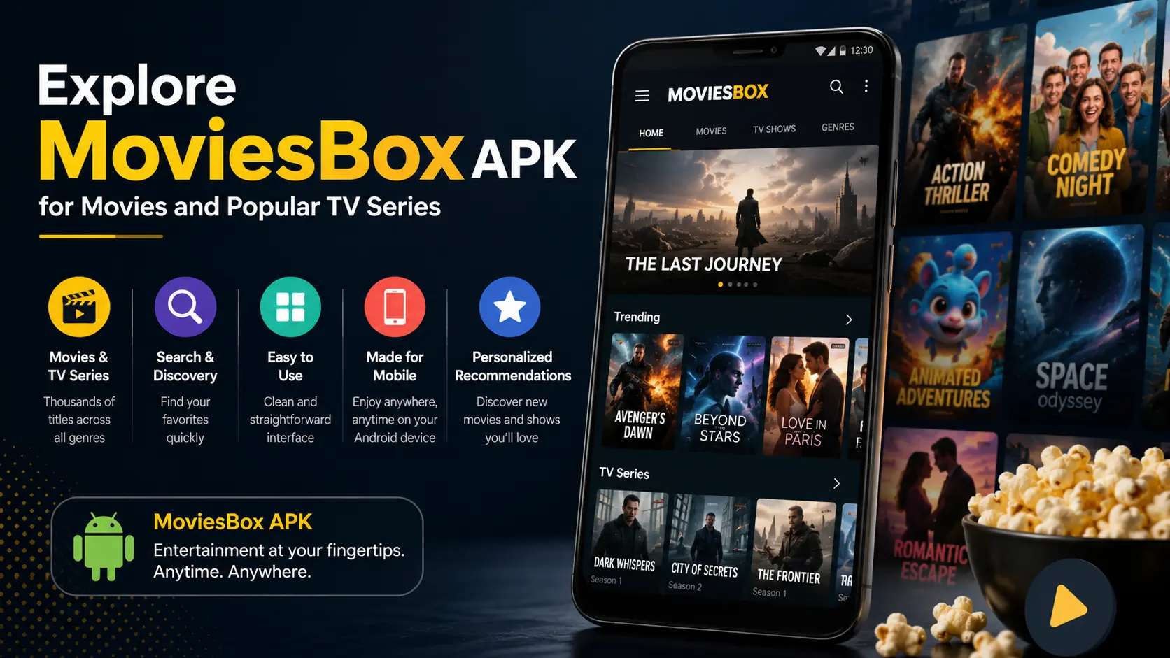 Explore MoviesBox APK for Movies and Popular TV Series